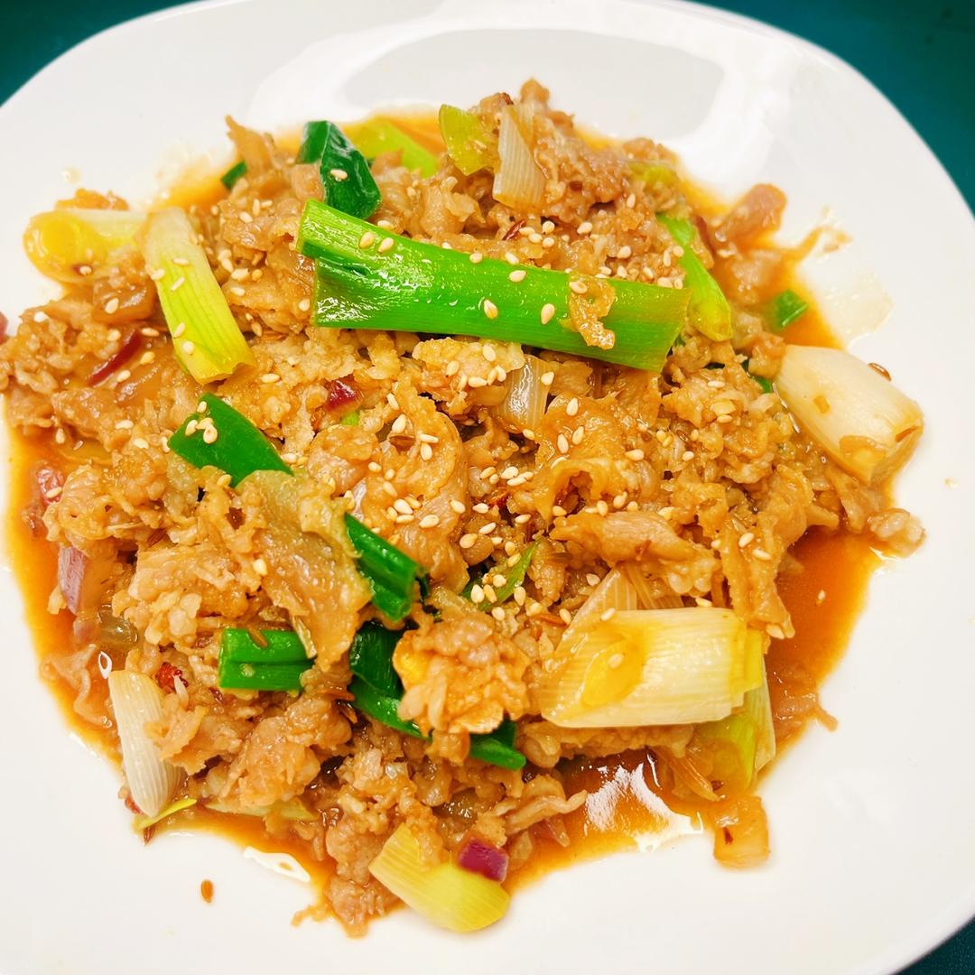 葱爆肥羊片