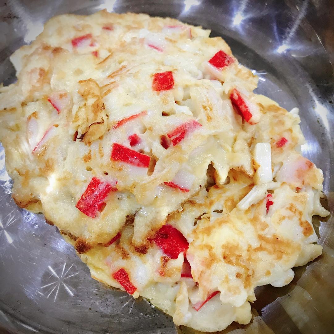 超级鲜鲜鲜的金针菇杂菜饼