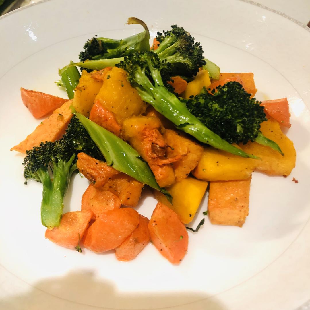 超级简单的空气炸锅蔬菜汇