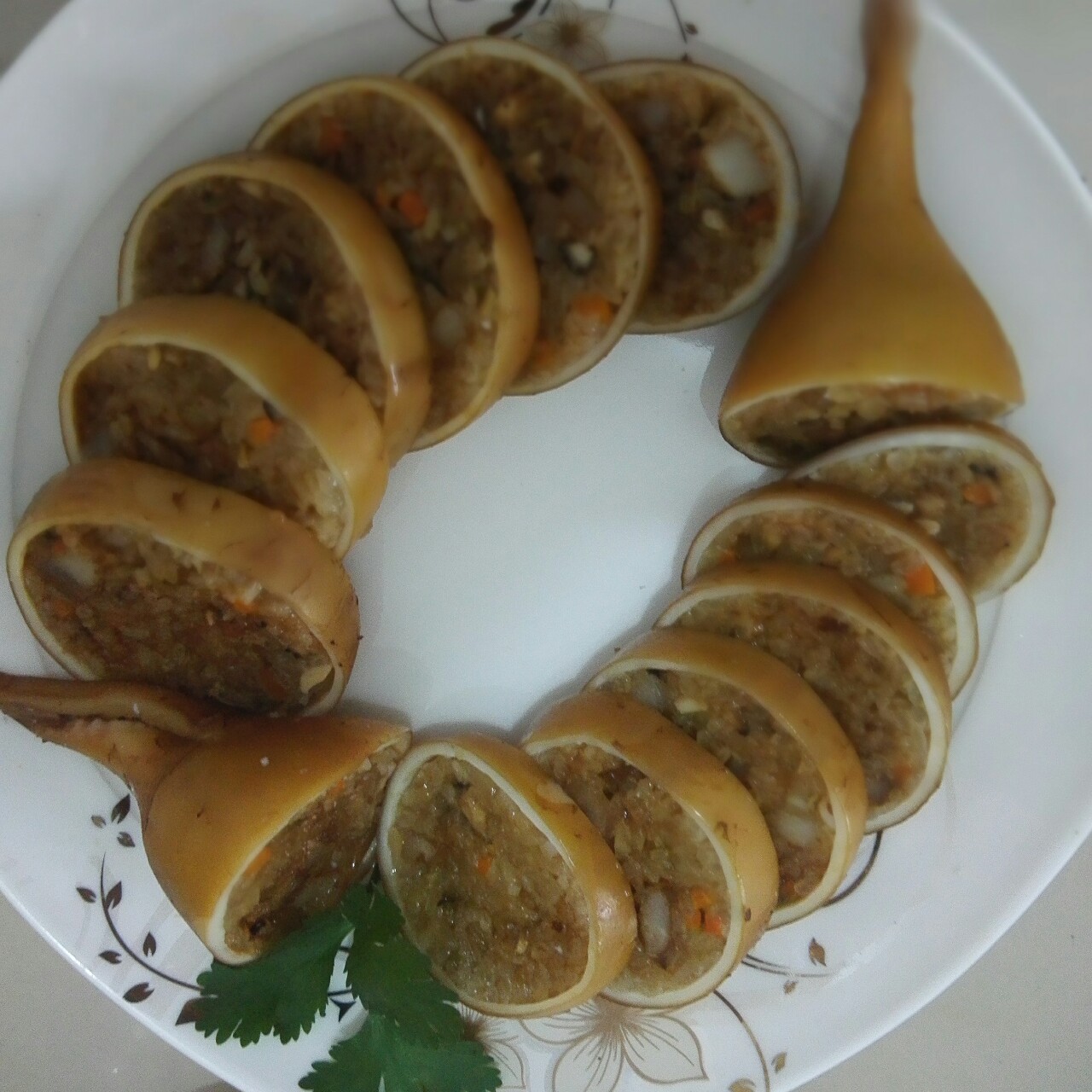 鱿鱼米肠