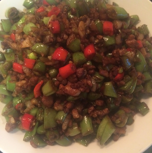 肉沫豆角下饭菜