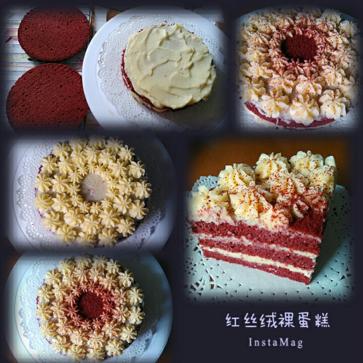 红丝绒裸蛋糕（戚风）