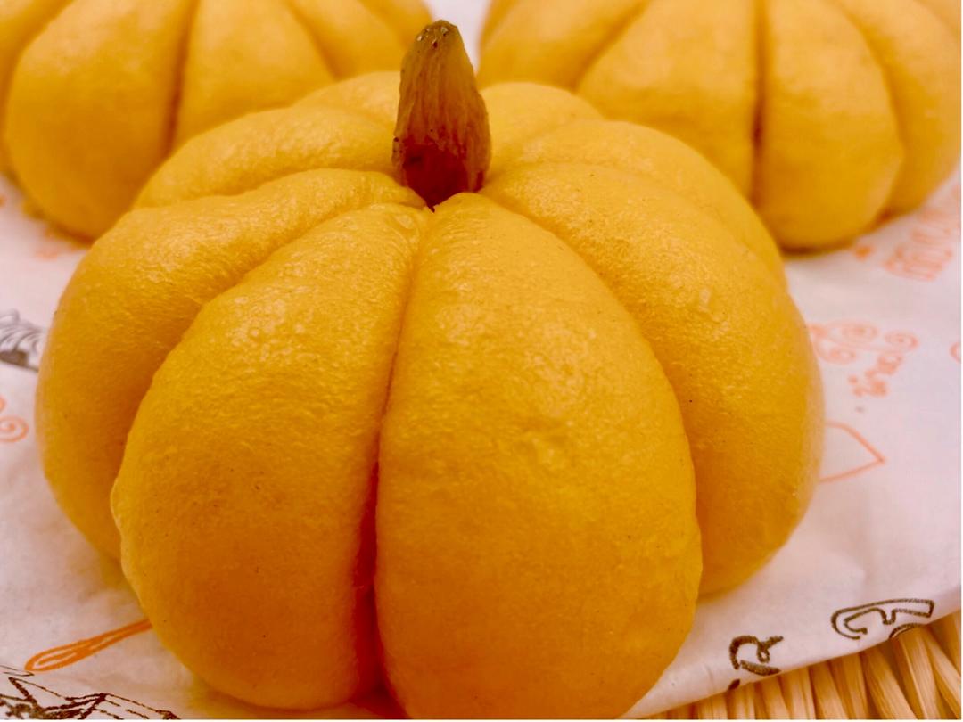 萌萌哒南瓜馒头（面包机轻松揉面）