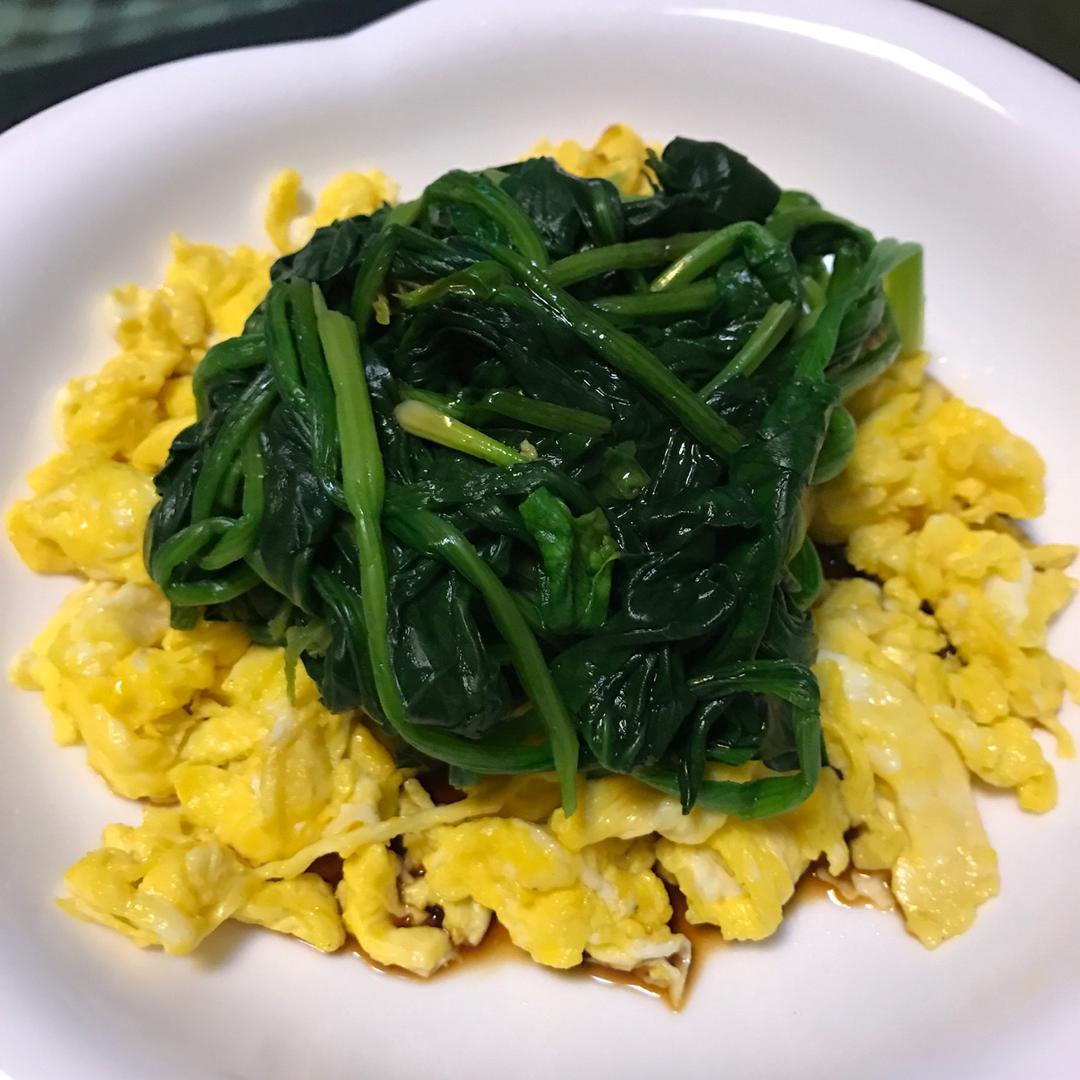 凉拌菠菜胡萝卜鸡蛋粉丝
