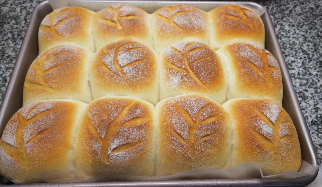 葱香肉松墨西哥面包（波兰种+烫种）