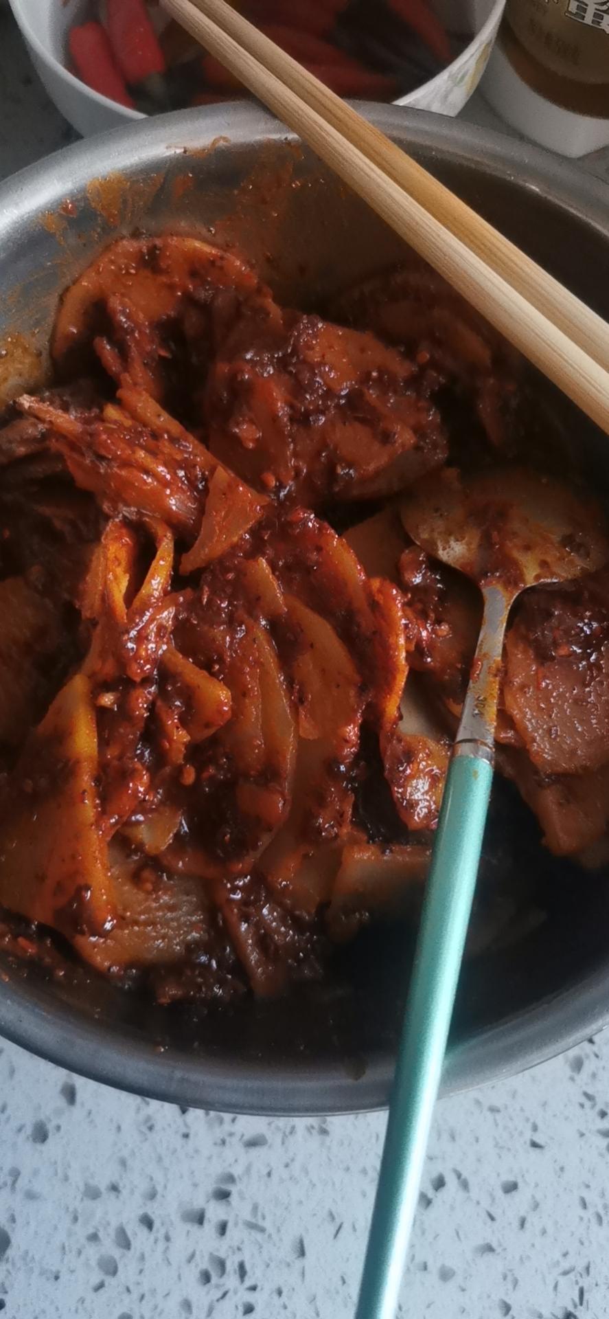 陕西小吃|土豆片夹馍超简单的土豆片酱料制作