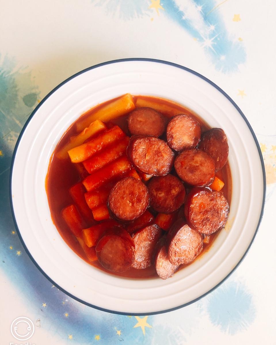 韩式辣炒年糕（or网红芝士套路之芝心年糕）