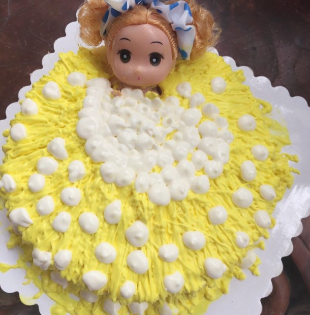 详细步骤制作泡泡浴娃娃蛋糕