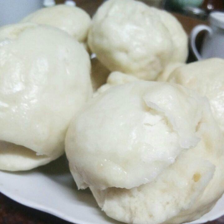小映棠做的自发粉馒头