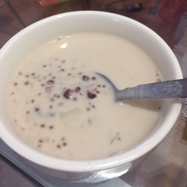 香芋红豆西米露