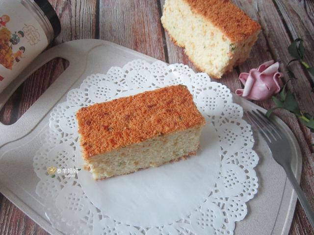 肉松戚风蛋糕(6寸圆模)的做法