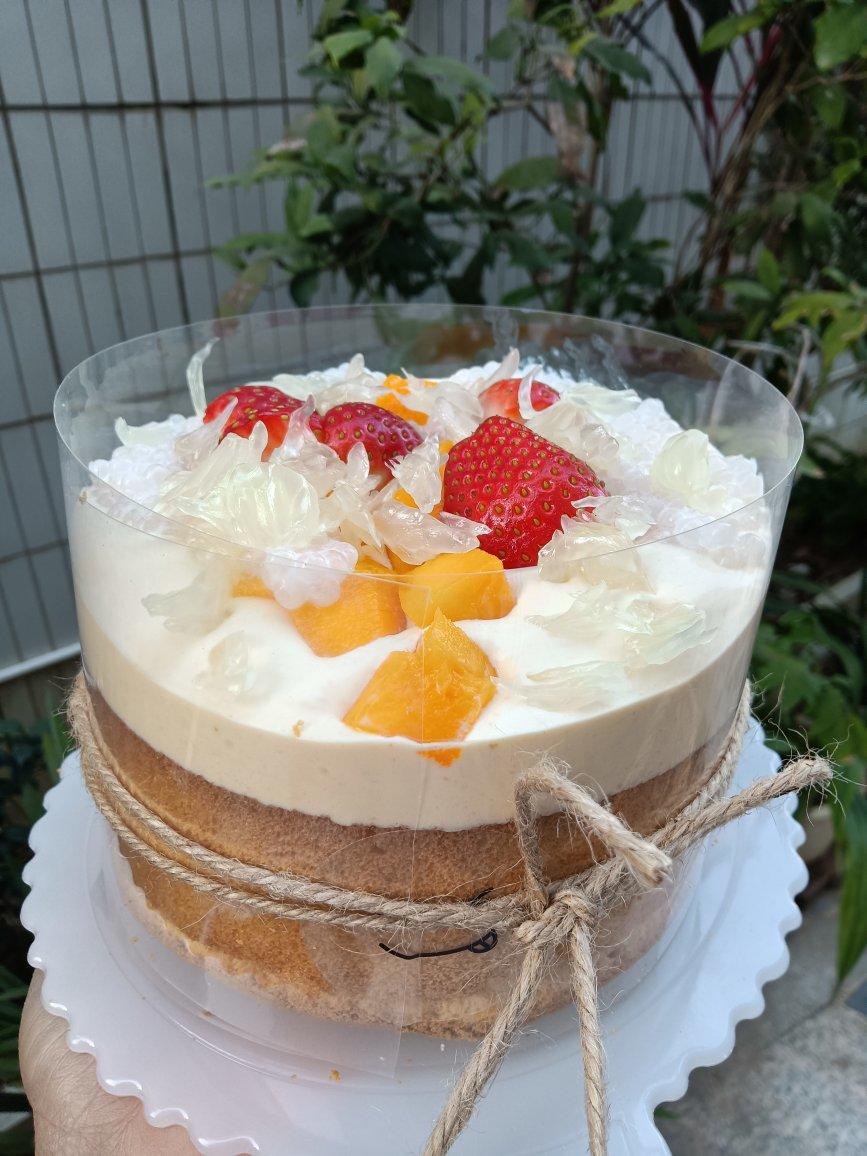 爆浆杨枝甘露蛋糕🎂（红茶戚风蛋糕详细做法）🎆风炉版