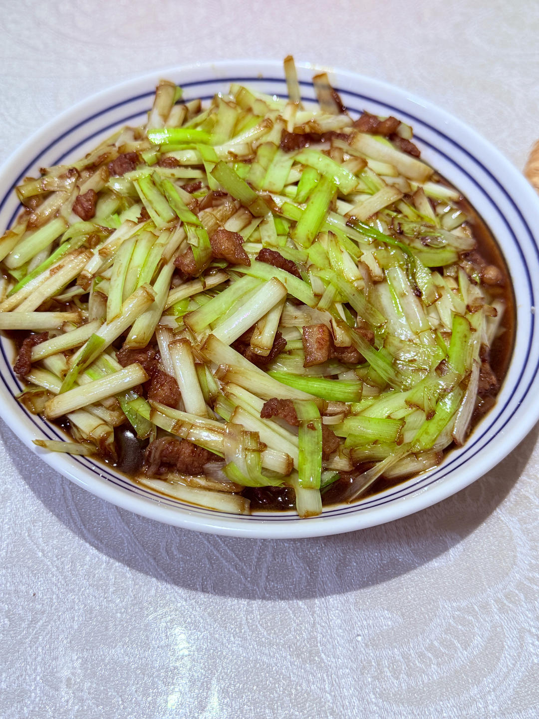韭黄炒肉丝（超级下饭菜）