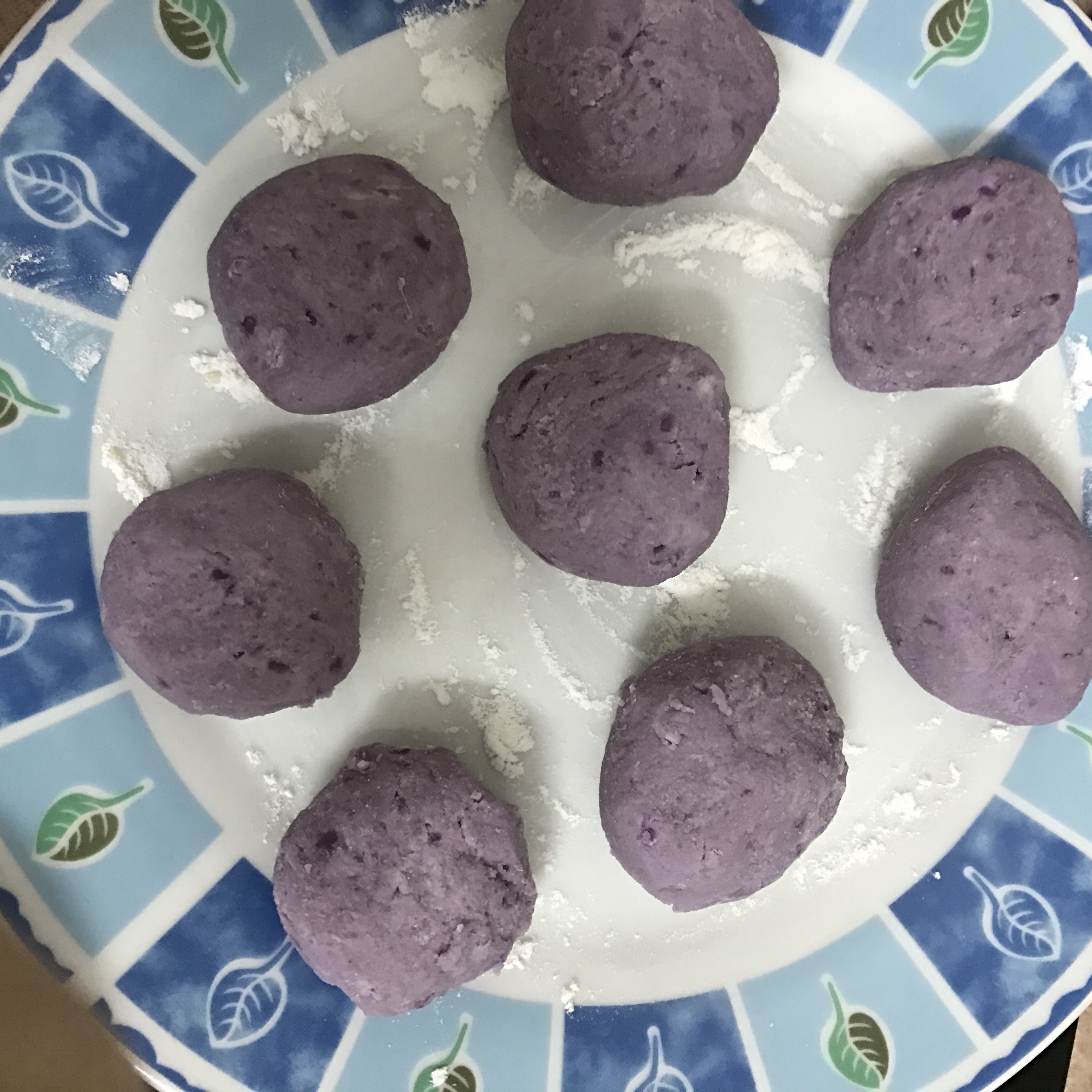紫薯芋头饼（烤箱版）的做法 步骤3