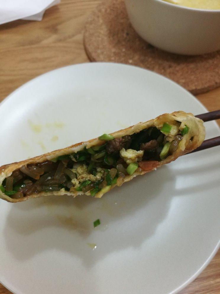 薄皮韭菜饼