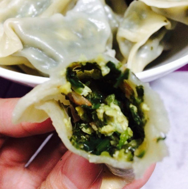 素荠菜饺子