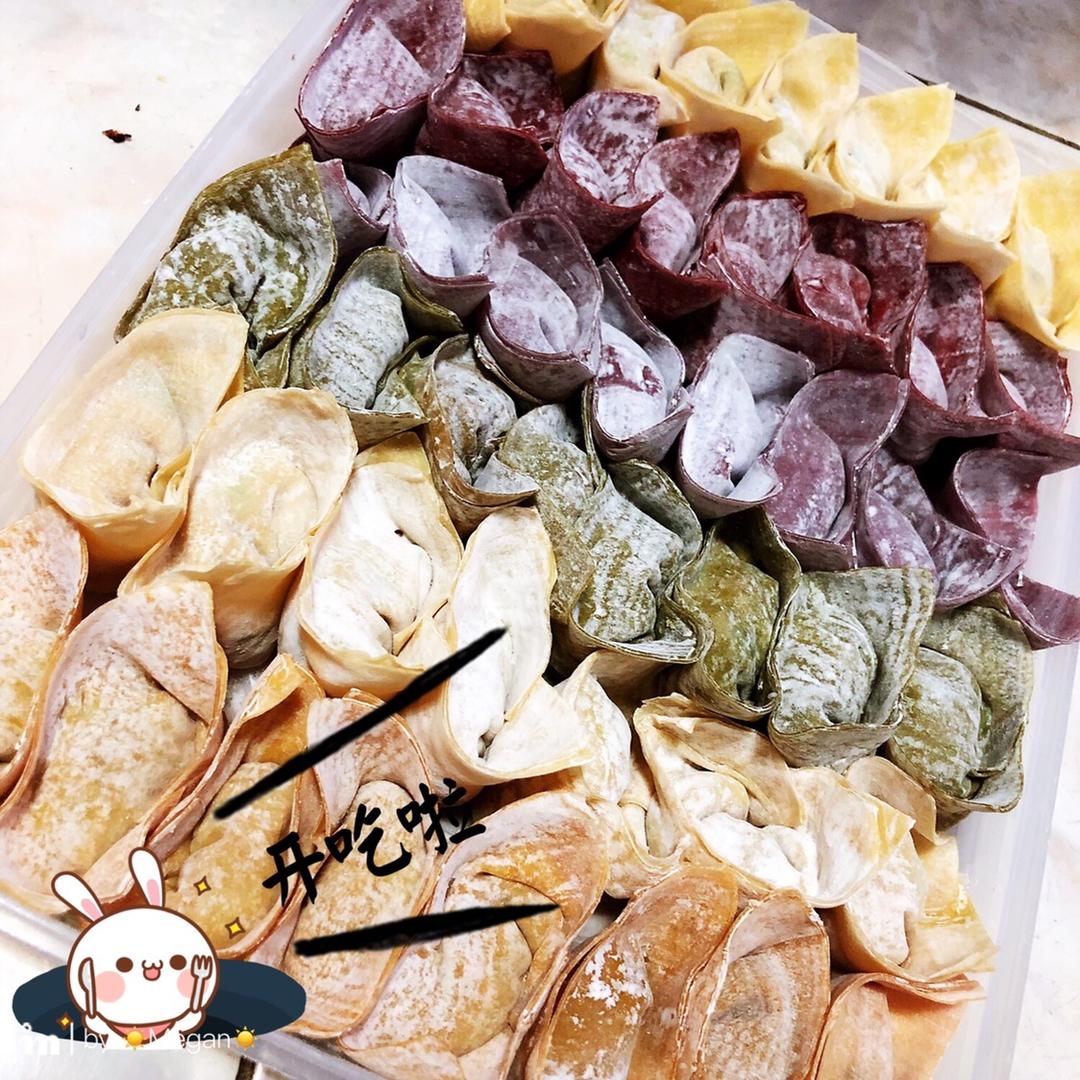 超级美味的健身人士专享减脂五彩馄饨的做法