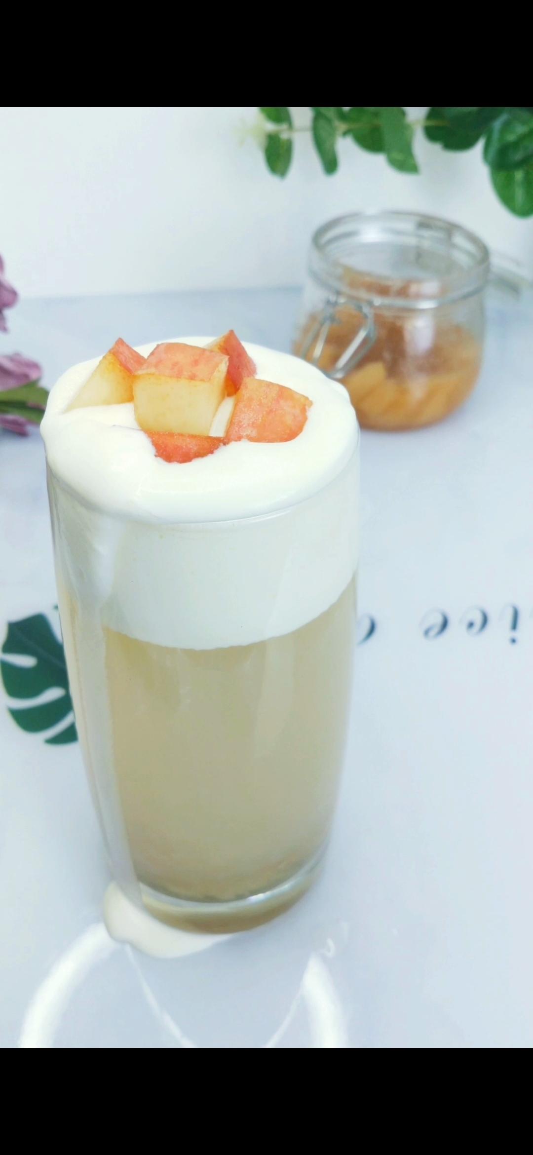 奶茶店同款[蜜桃乌龙奶盖茶]