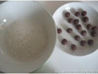 抹茶红豆糯米糍的做法 步骤8
