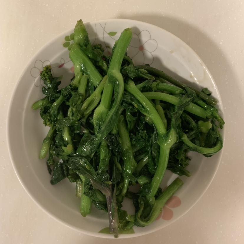 清炒白菜苔的做法
