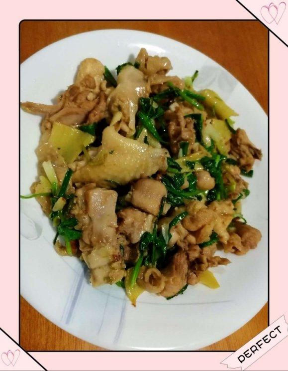姜葱炒鸡