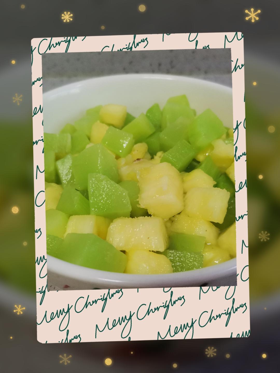 爽口菠萝莴笋的做法