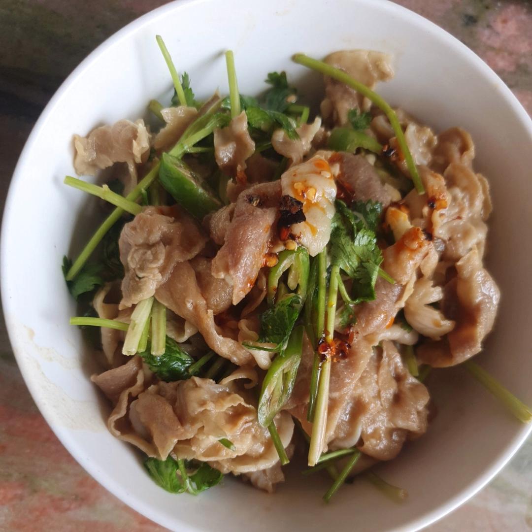 凉拌羊肉卷