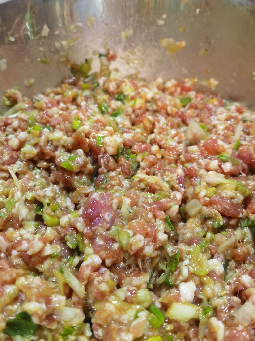 大葱牛肉饺子馅、包子馅