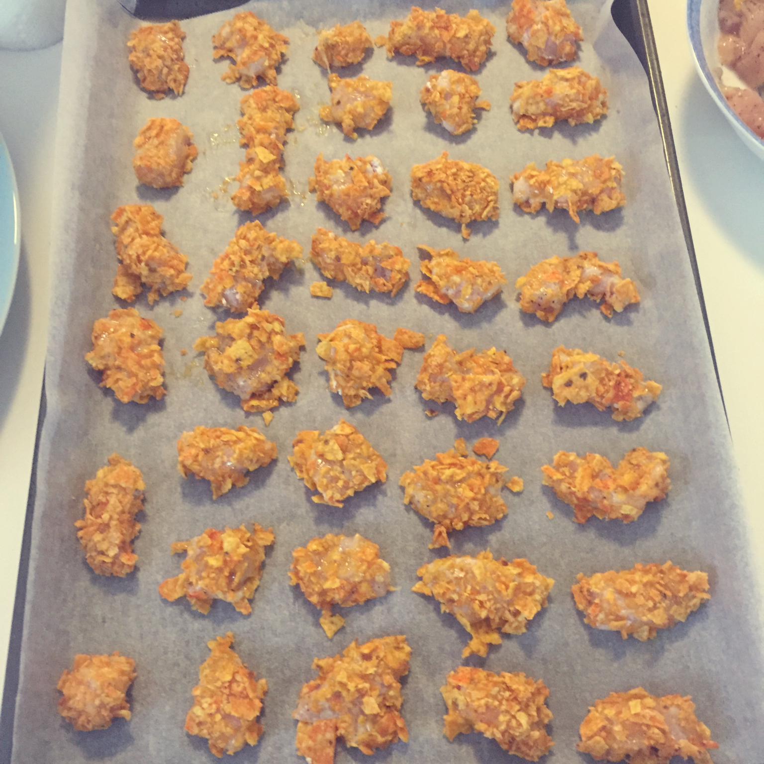 无油鸡米花 (KFC-style Chicken Popcorn)