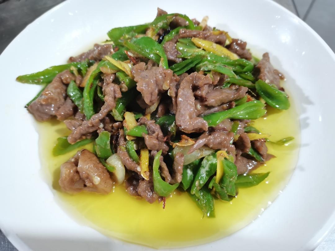青椒牛肉丝