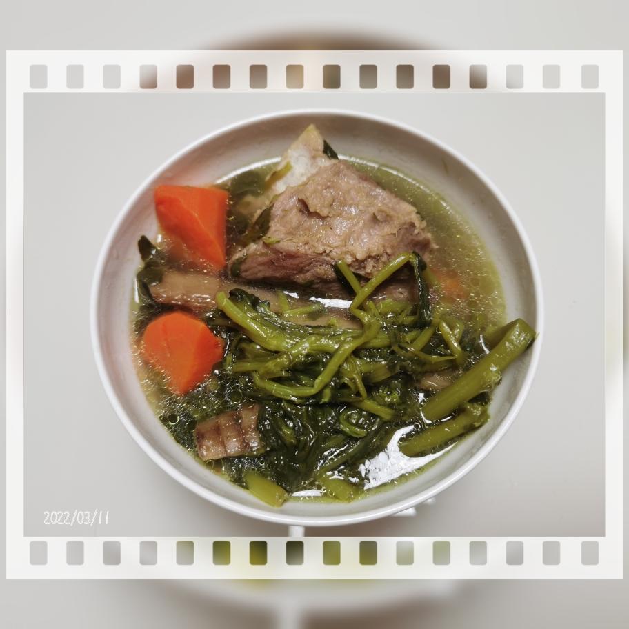 西洋菜竹芋煲豬骨