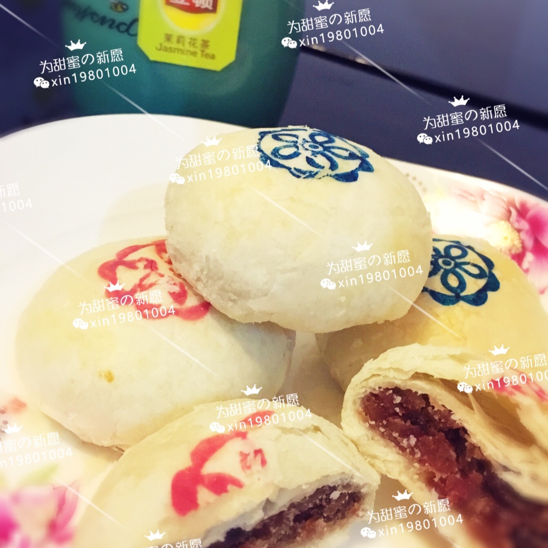 白酥皮云腿月饼