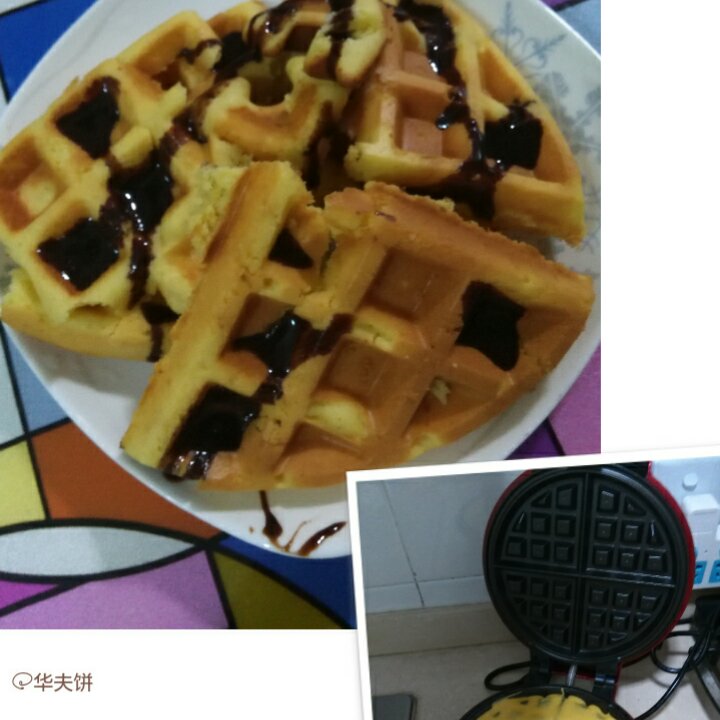 低脂低糖华夫饼。