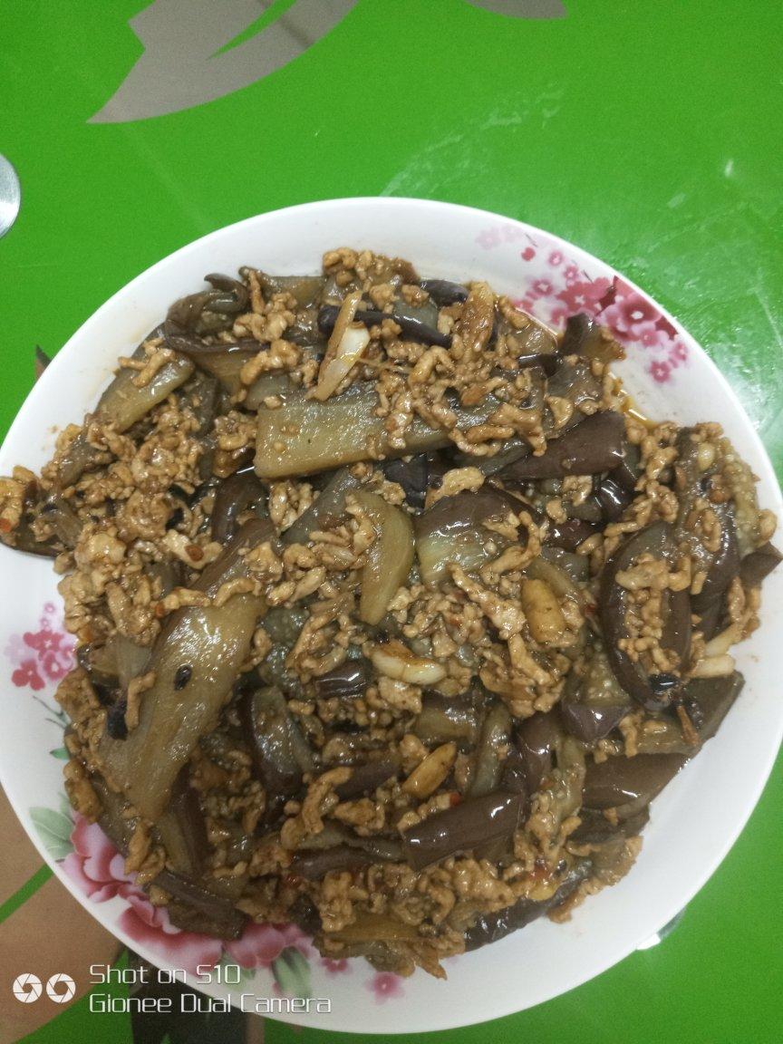 红烧肉沫茄子