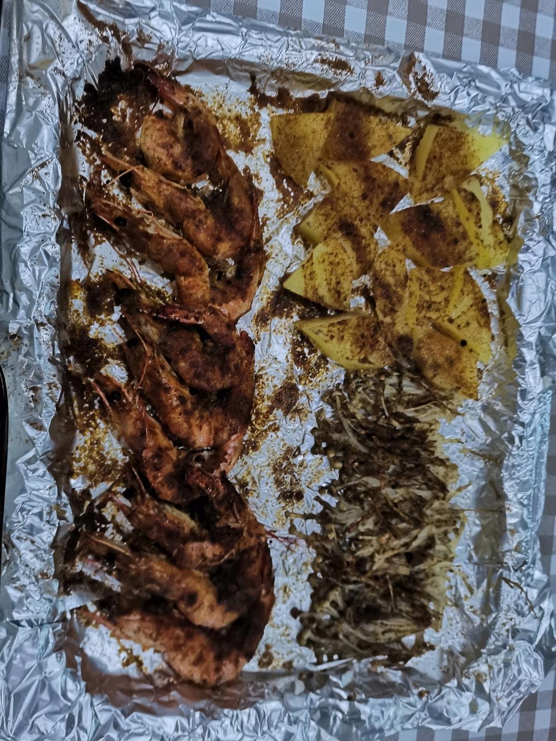 孜然烤虾（烤箱版）