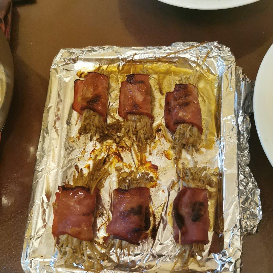 金针菇培根卷（最简单烤箱版）