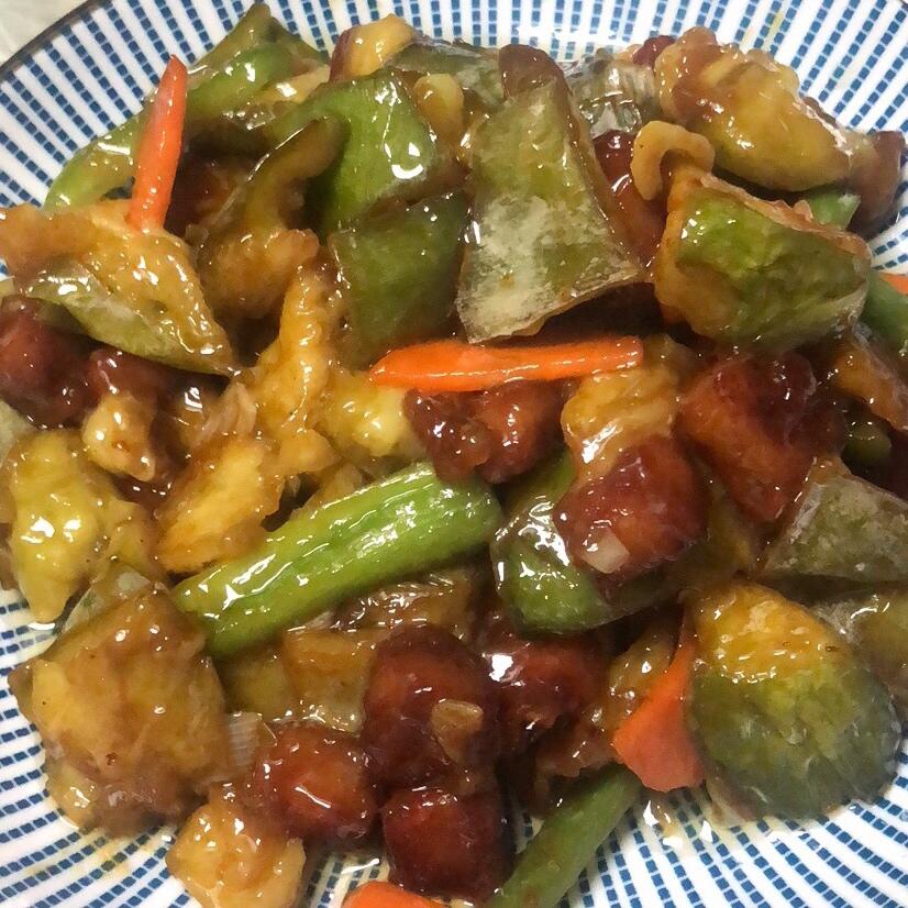 溜肉段烧茄子（东北硬菜呀哈哈）
