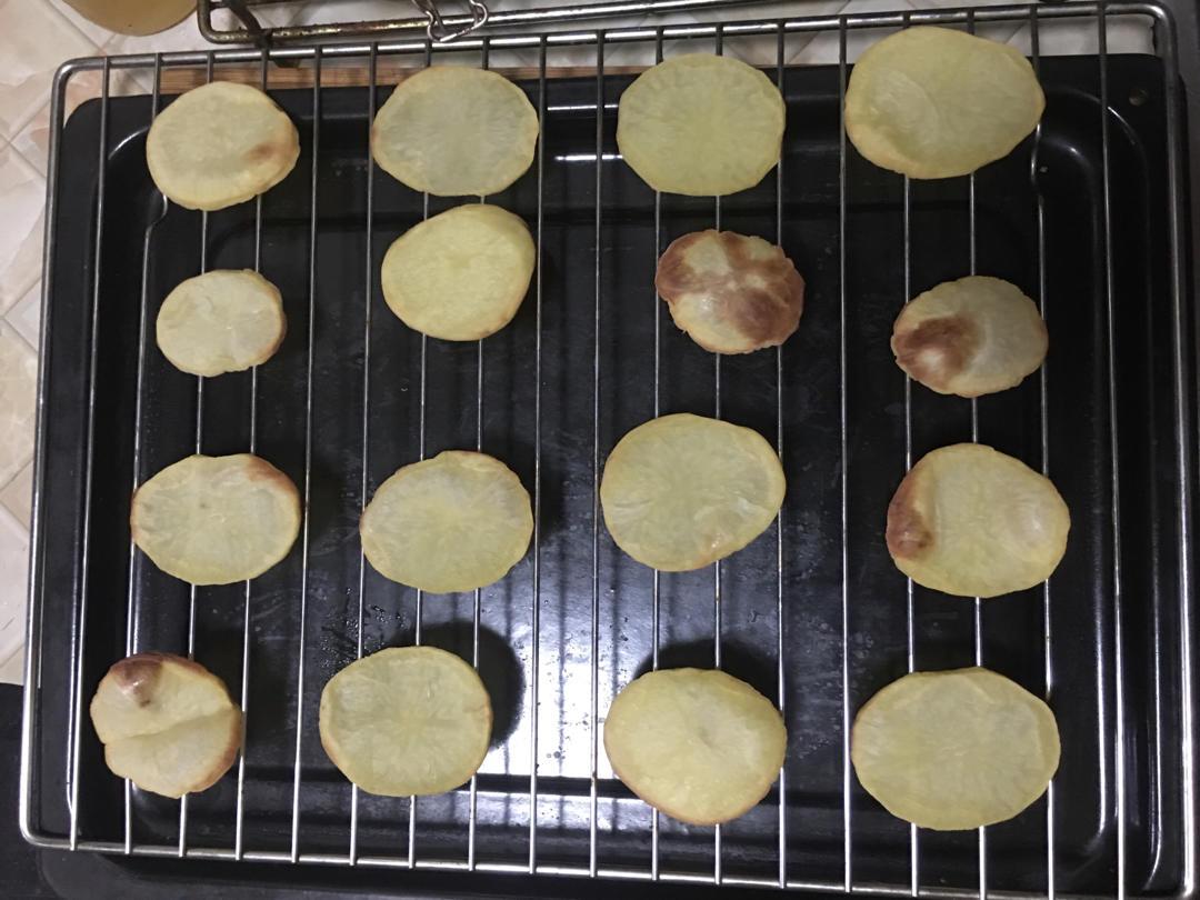 烤土豆片（无油烤箱版）