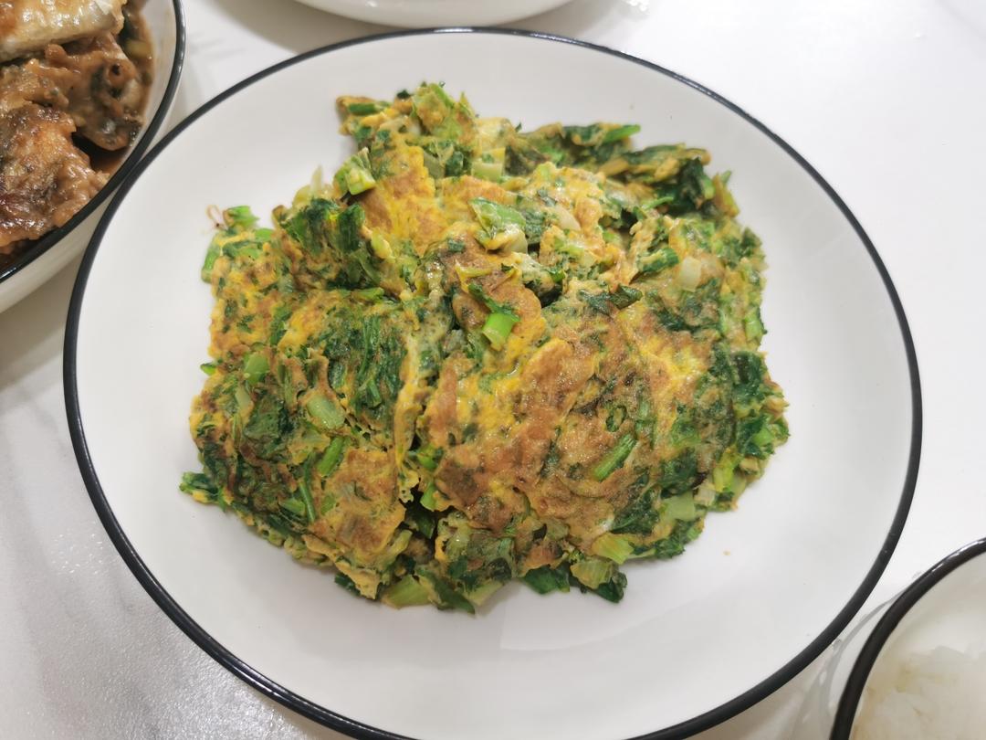 苦菊煎鸡蛋