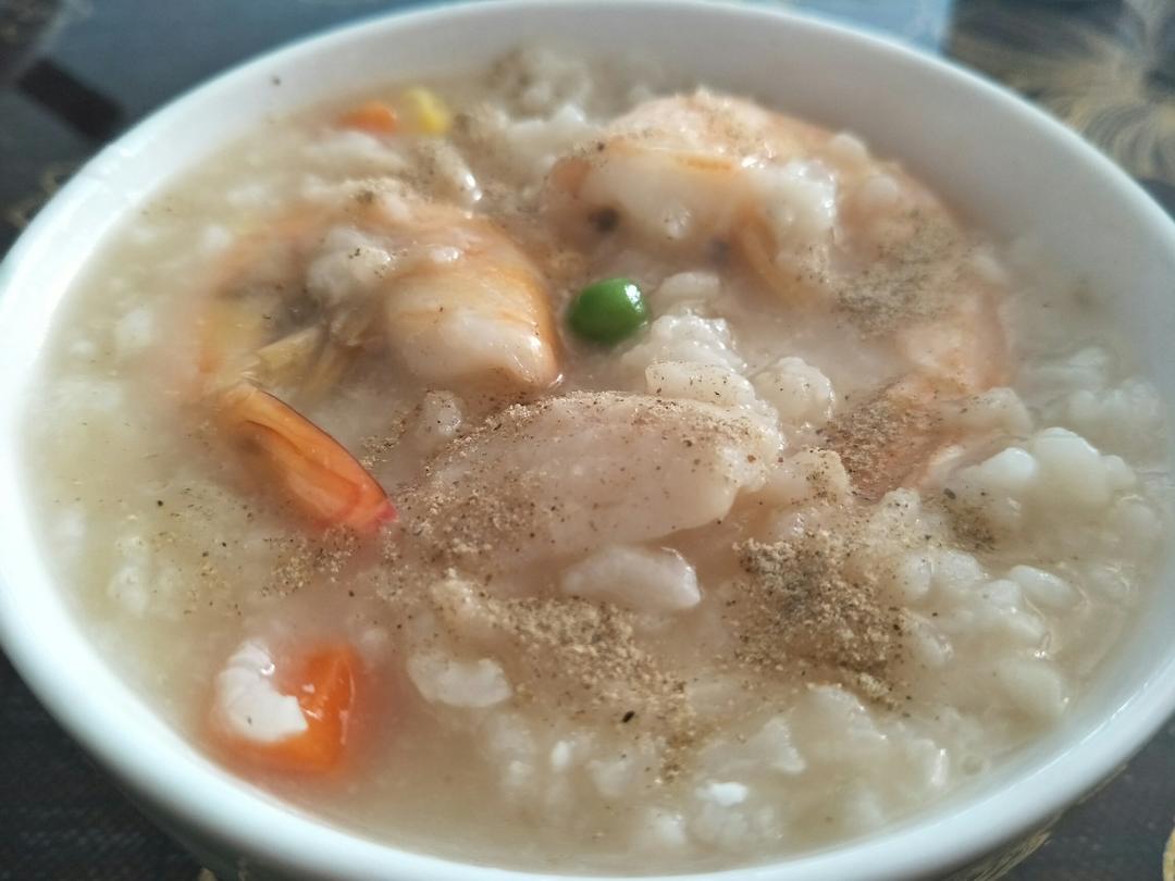 十五分钟快手之砂锅鲜虾粥(附5分钟电饭煲电压力锅更快捷方法)