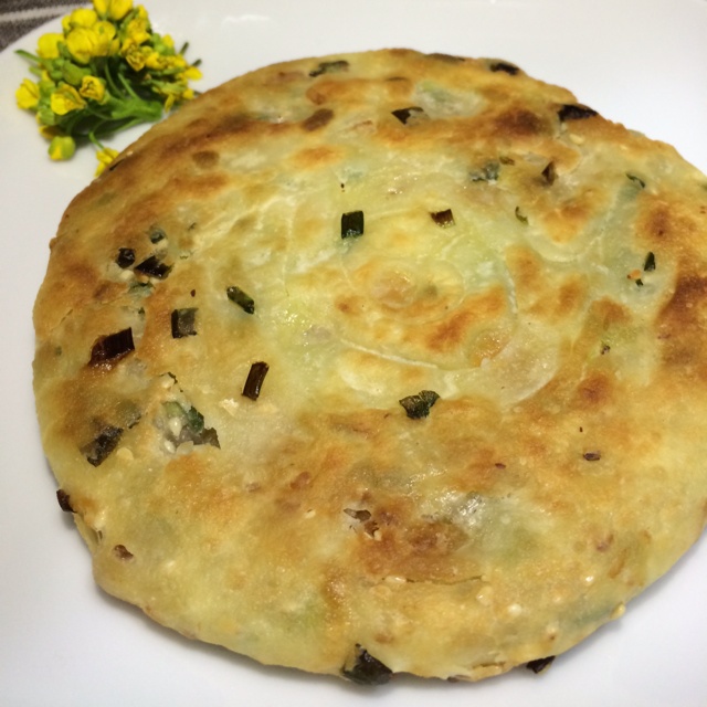 米加欢vivi做的椒香葱花饼