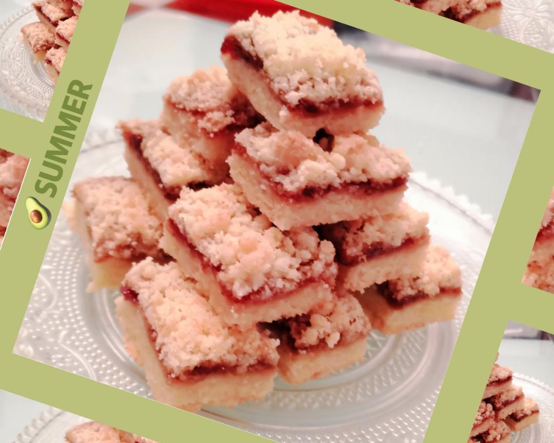 🍓果酱夹心方块酥的做法