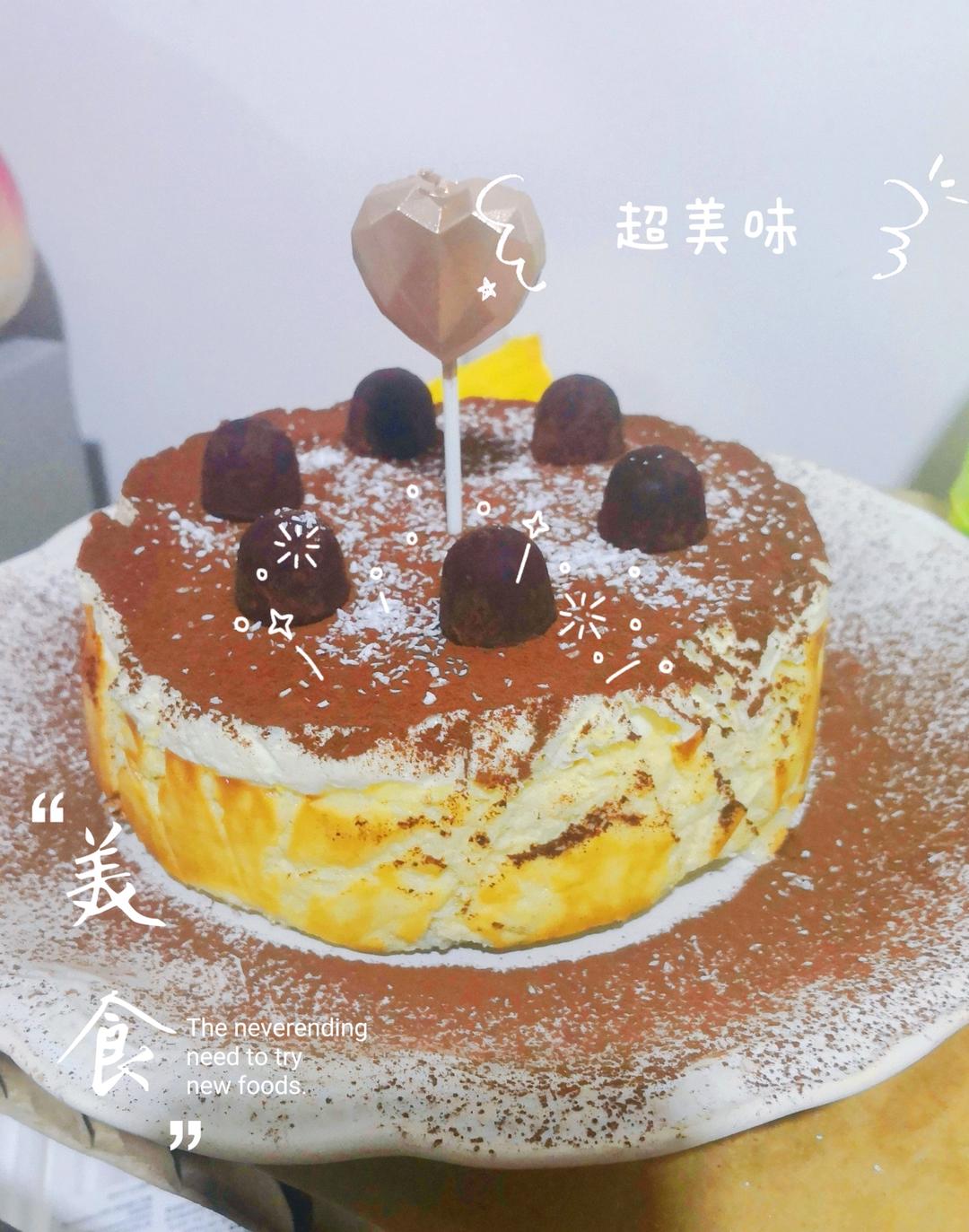 🌟零失败香醇丝滑|生椰拿铁巴斯克蛋糕🍰