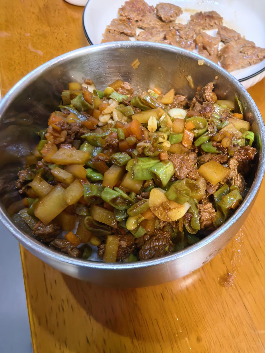 豆角牛肉饭