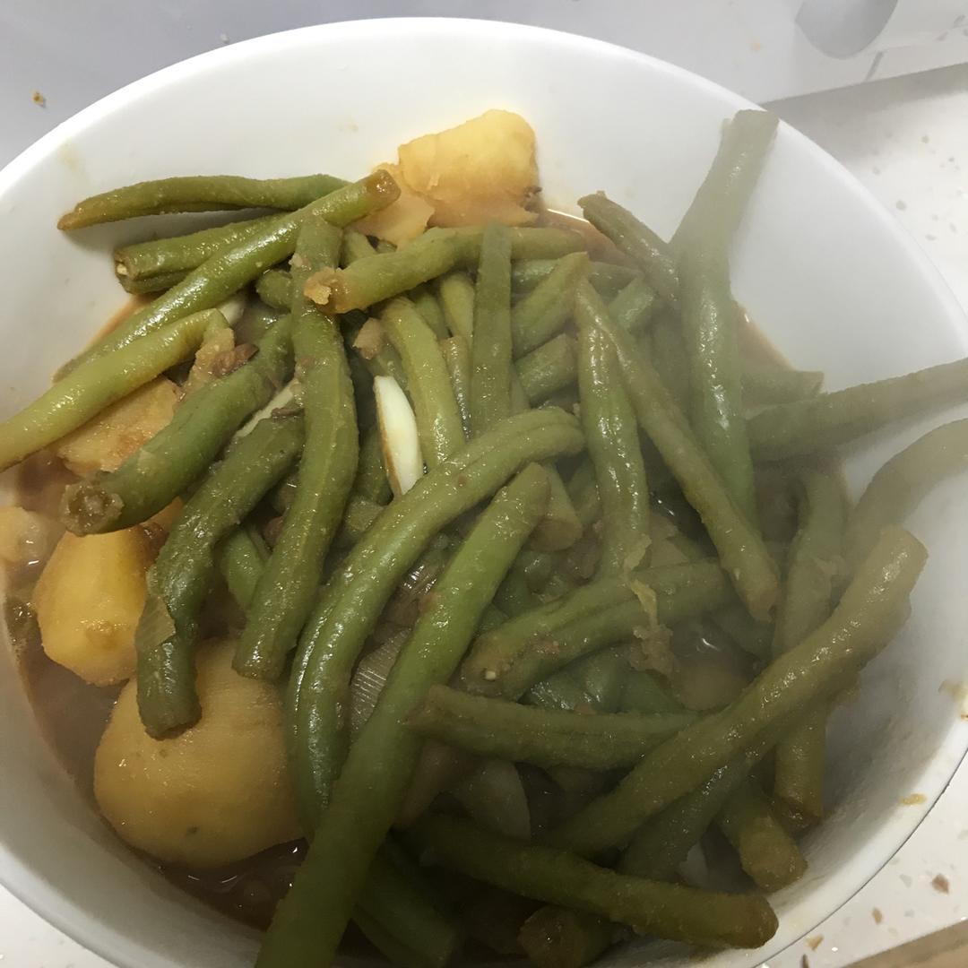 土豆炖豆角