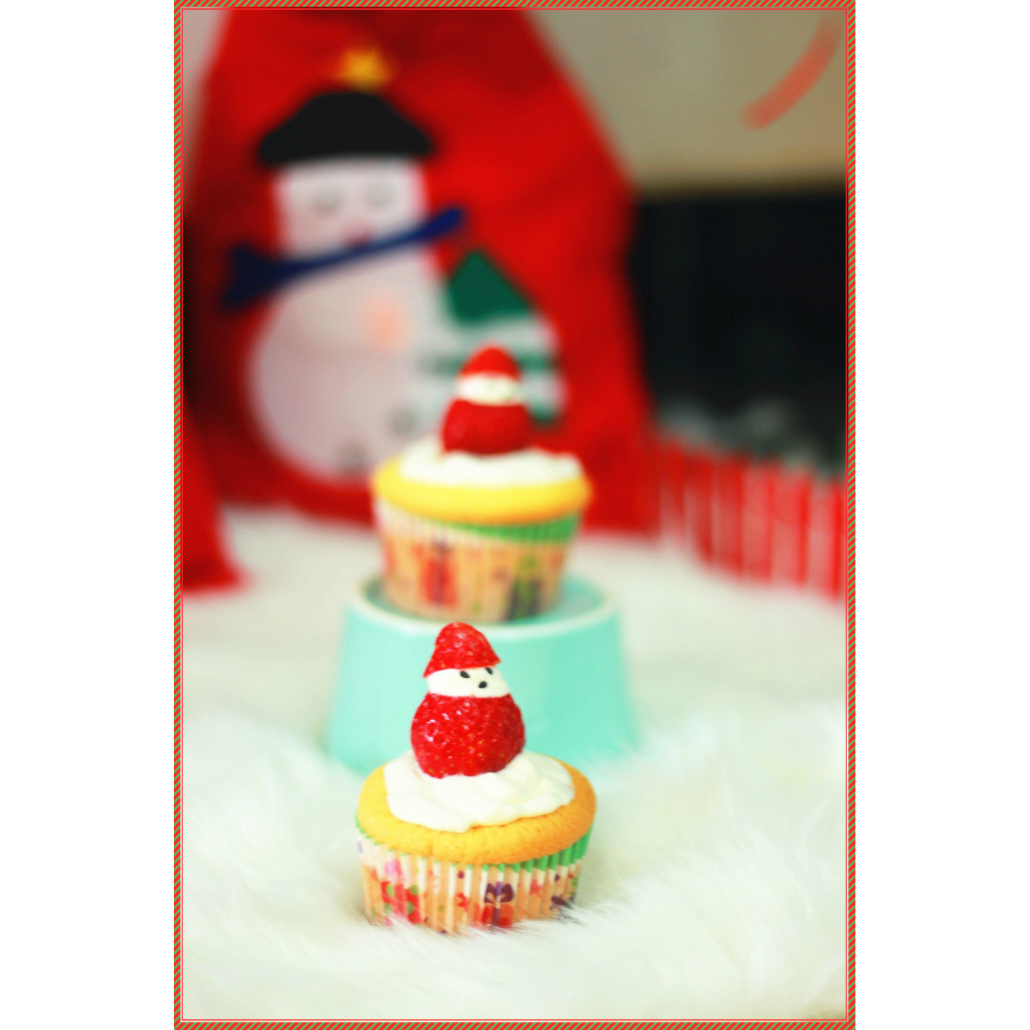 蔓越莓棉花纸杯蛋糕