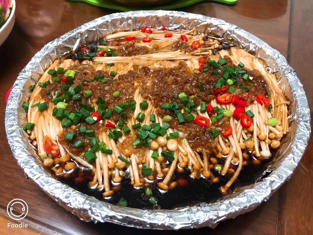 锡纸蒜蓉金针菇
