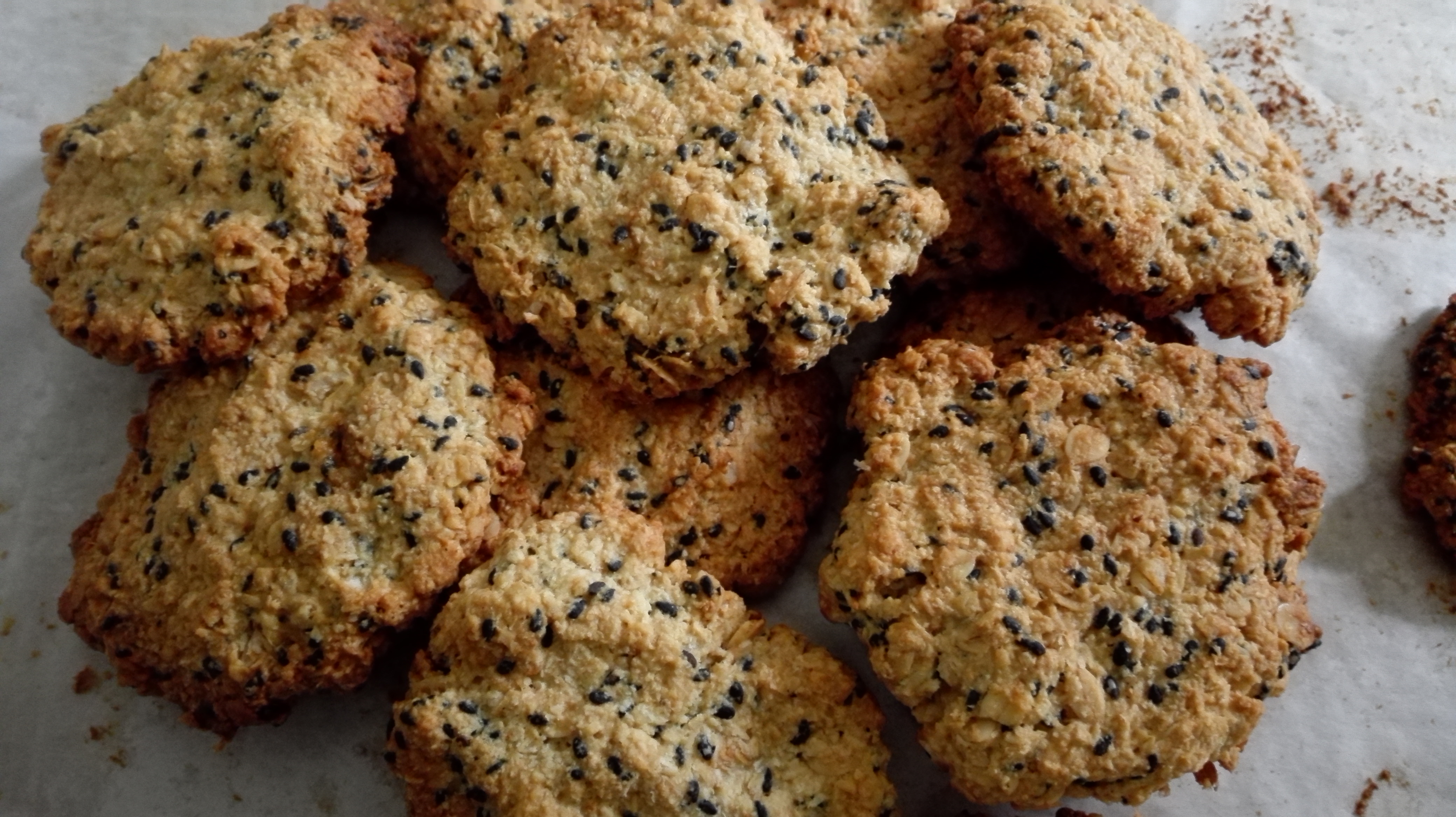 黑芝麻燕麦高纤饼干（无添加，另含植物油减脂配方）