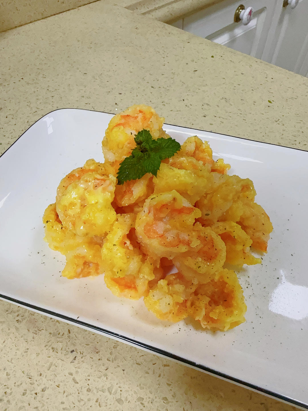 柏悦平替版芥末虾球