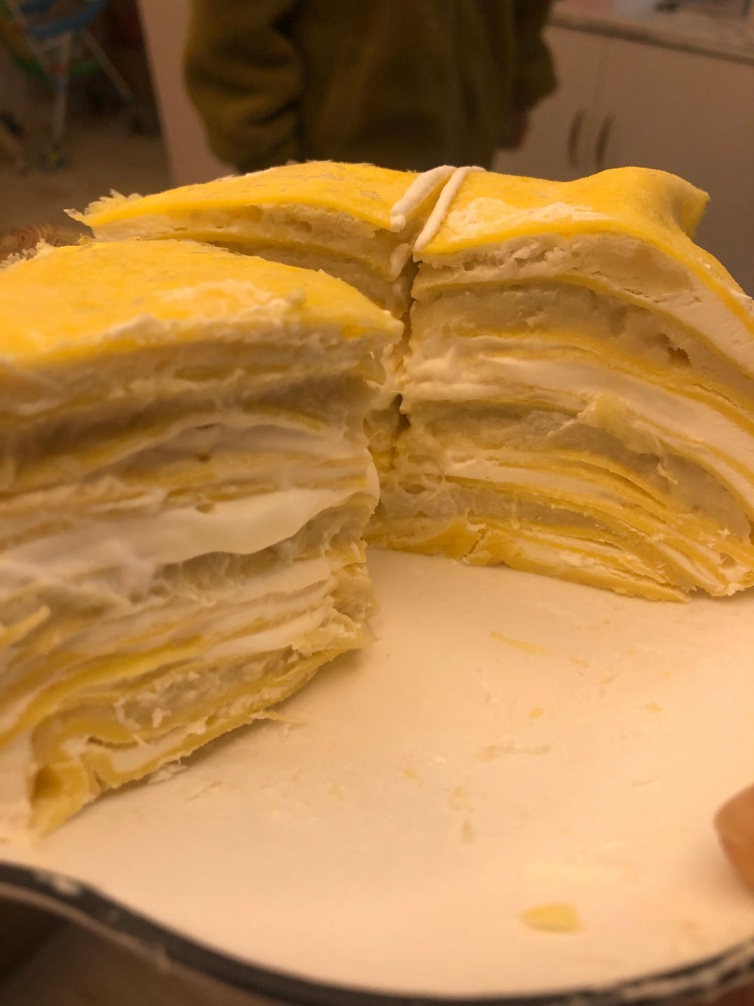 超好吃的榴莲千层6寸配方